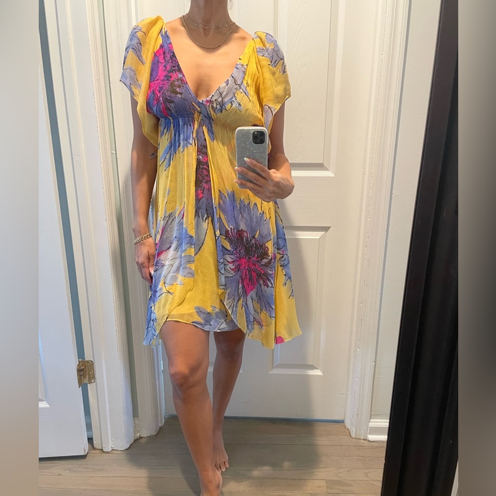 Diane Von Furstenberg Floral Silk Dress